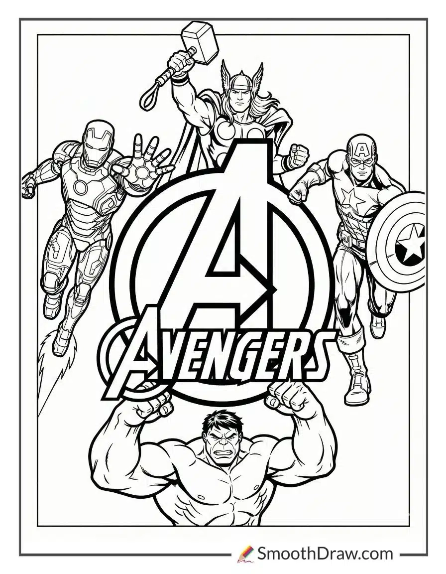 35 Avengers Coloring Pages Free PDFs 