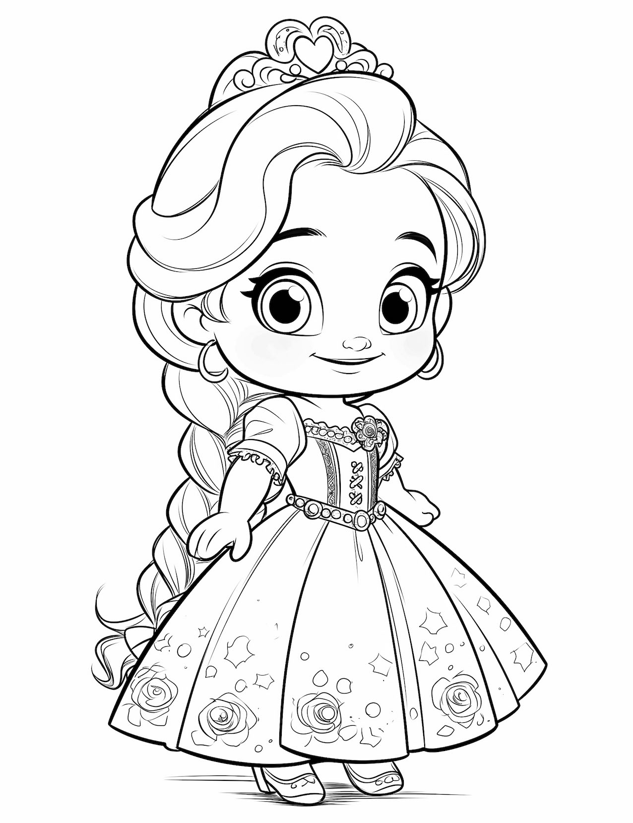 36 Adorable Baby Princess Coloring Pages Free Printable Our Mindful Life