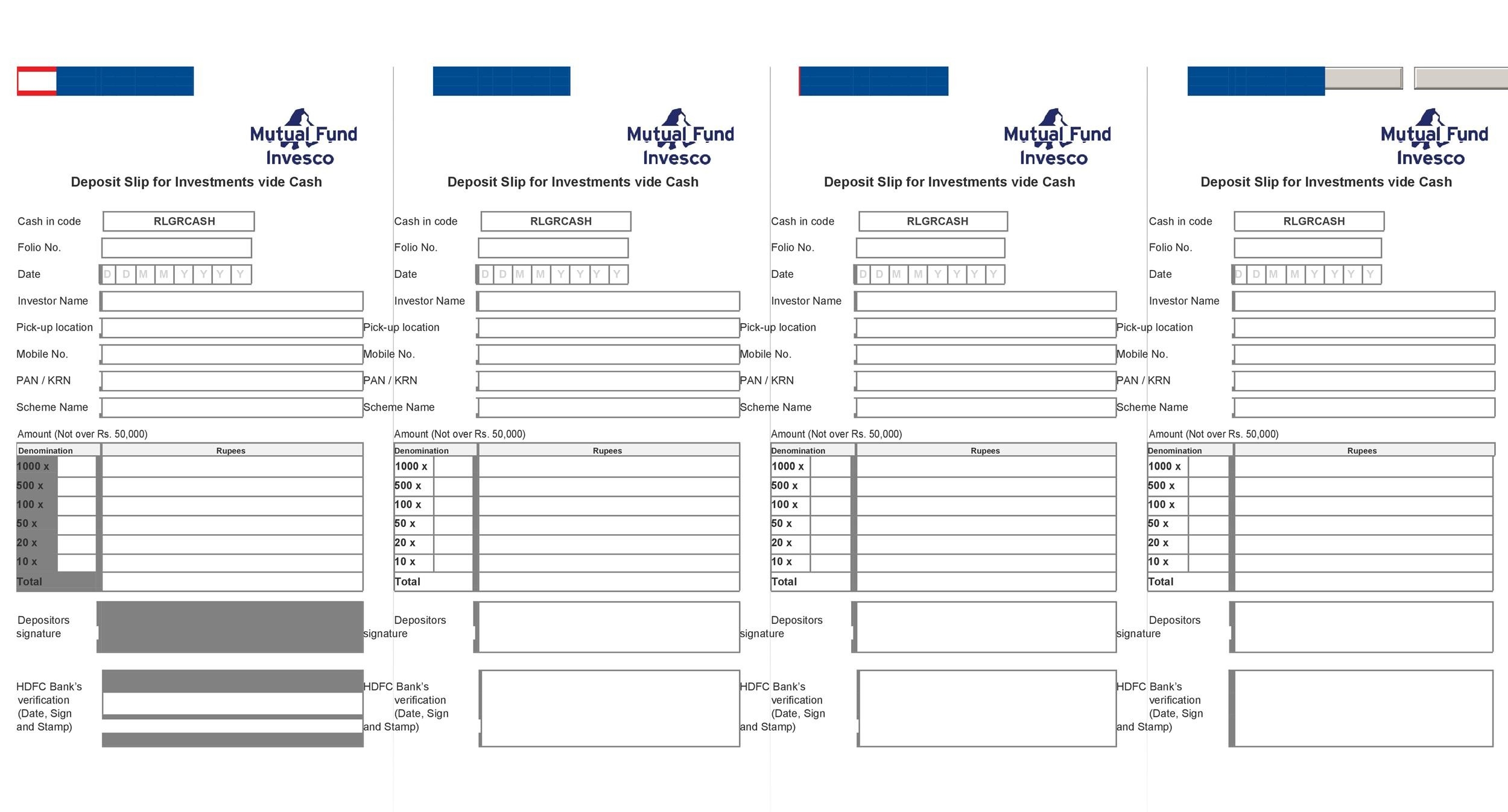 37 Bank Deposit Slip Templates Examples TemplateLab
