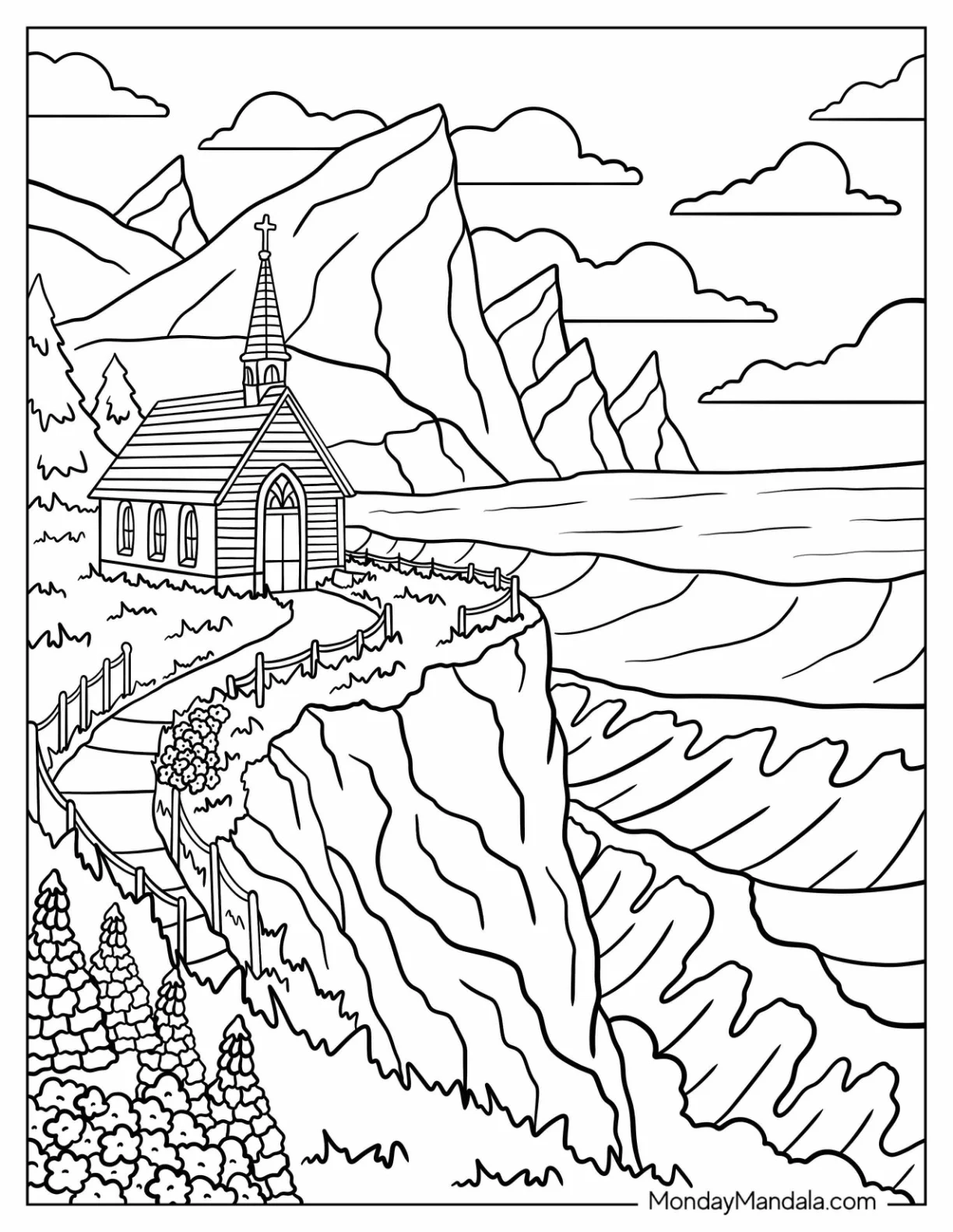 40 Church Coloring Pages Free PDF Printables 40 Church Coloring Pages Free PDF Printables