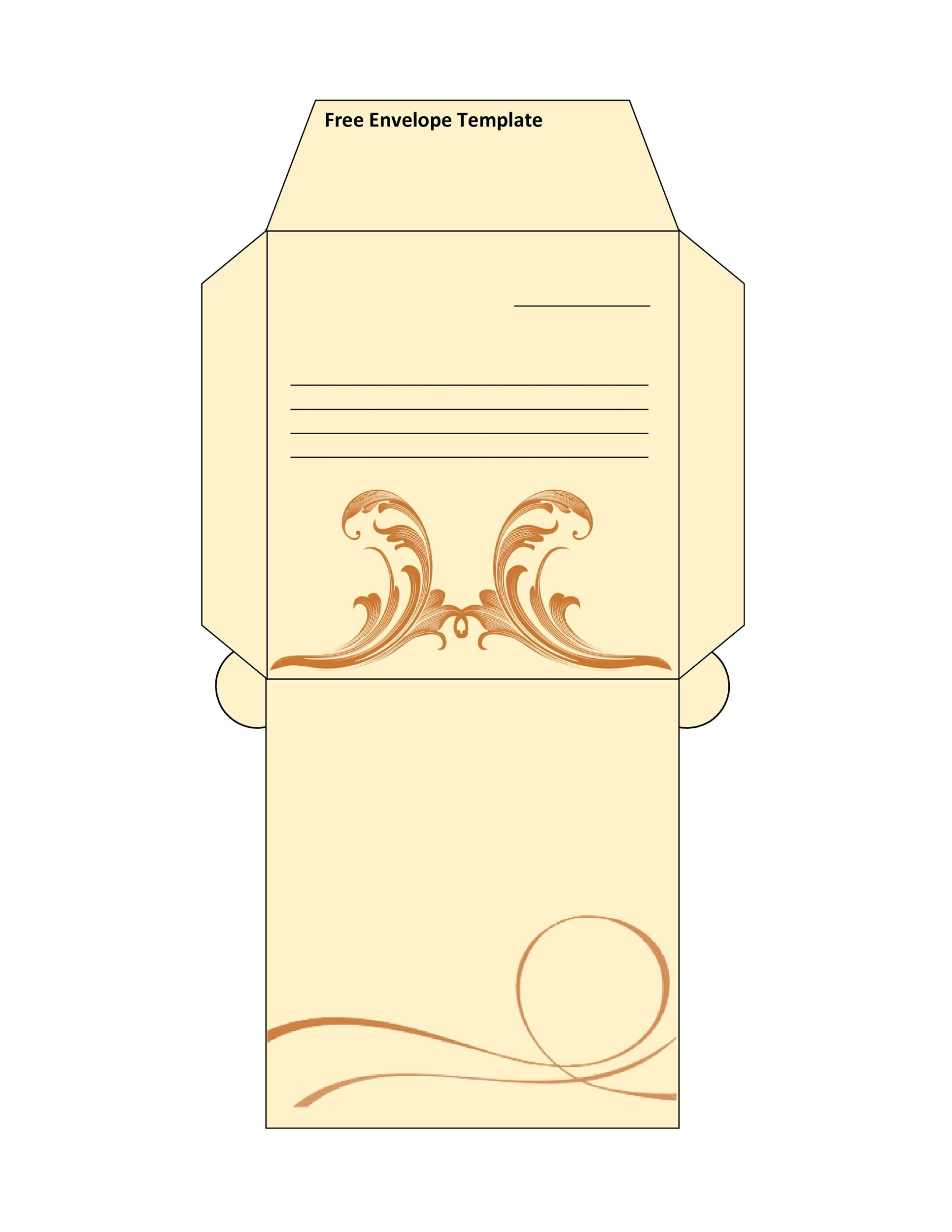 40 FREE Envelope Templates Word PDF TemplateLab