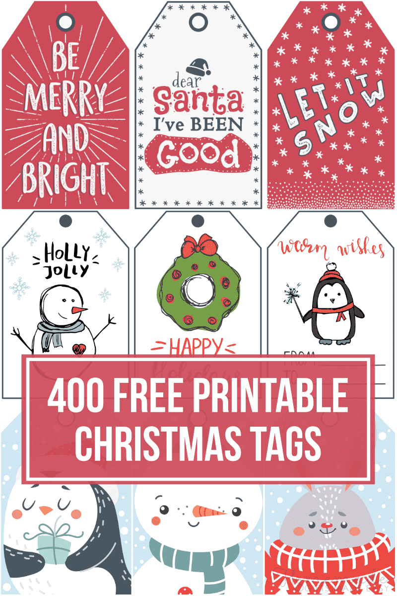 400 Free Printable Christmas Tags For Your Holiday Gifts