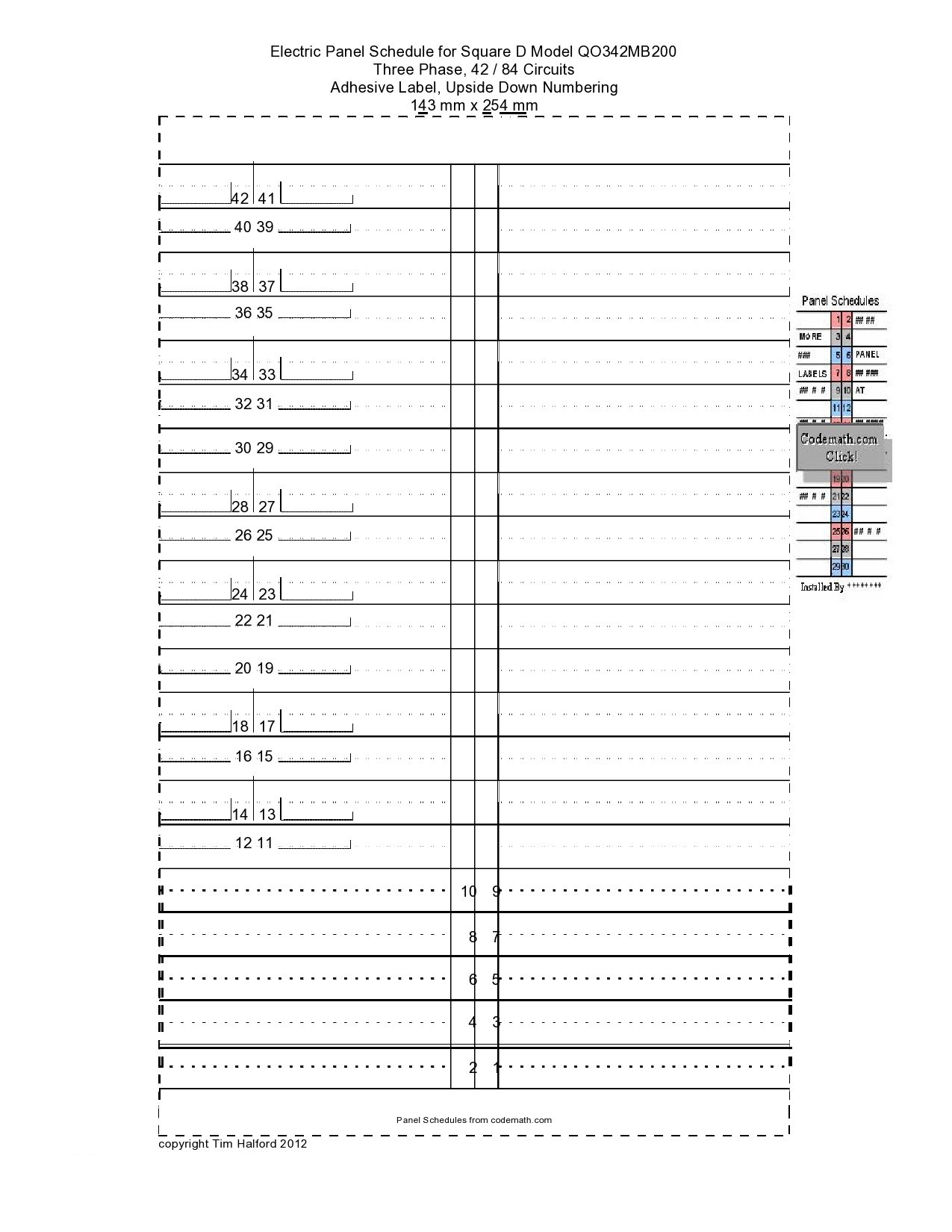 42 Fillable Panel Schedule Templates Excel Word TemplateLab