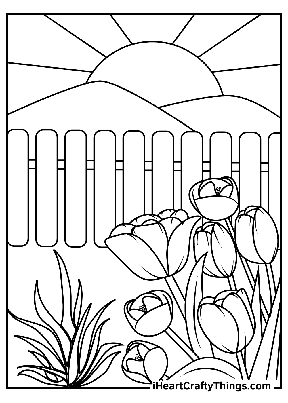 45 Garden Coloring Pages 100 Free Printables 
