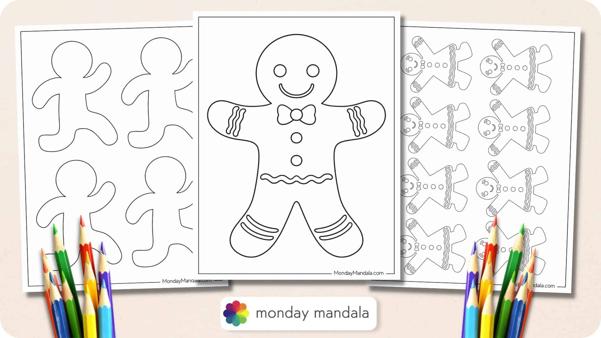 48 Gingerbread Man Templates Free PDF Printables 