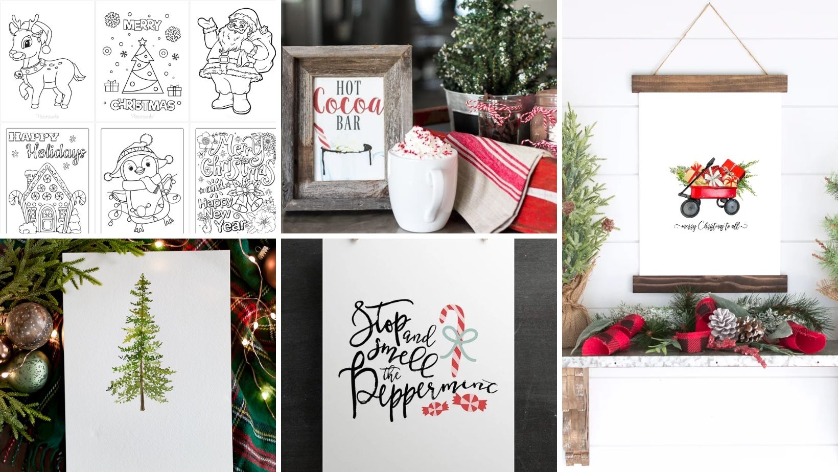 50 Festive Free Christmas Printables For Your Home 50 Festive Free Christmas Printables For Your Home