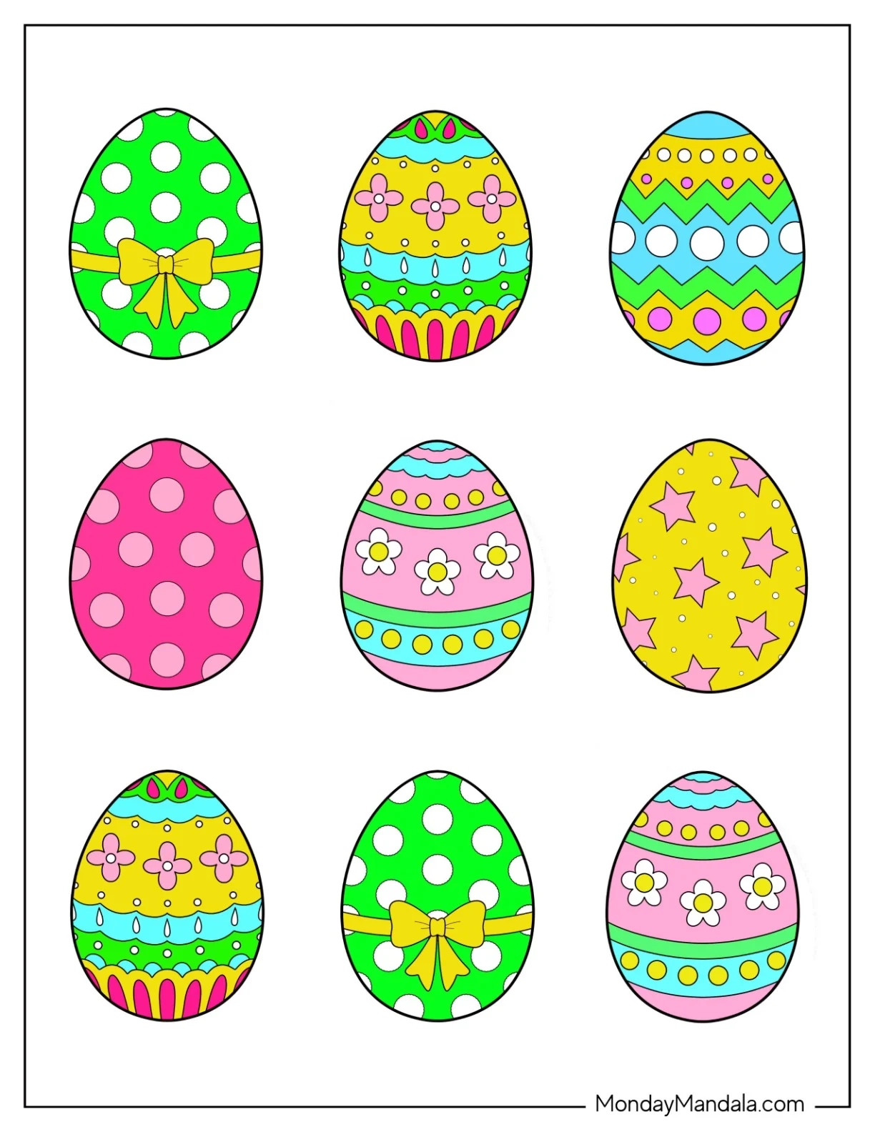 58 Easter Egg Templates Free PDF Printables