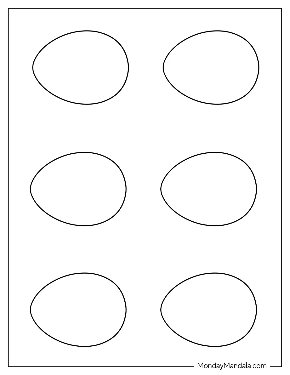 58 Easter Egg Templates Free PDF Printables 