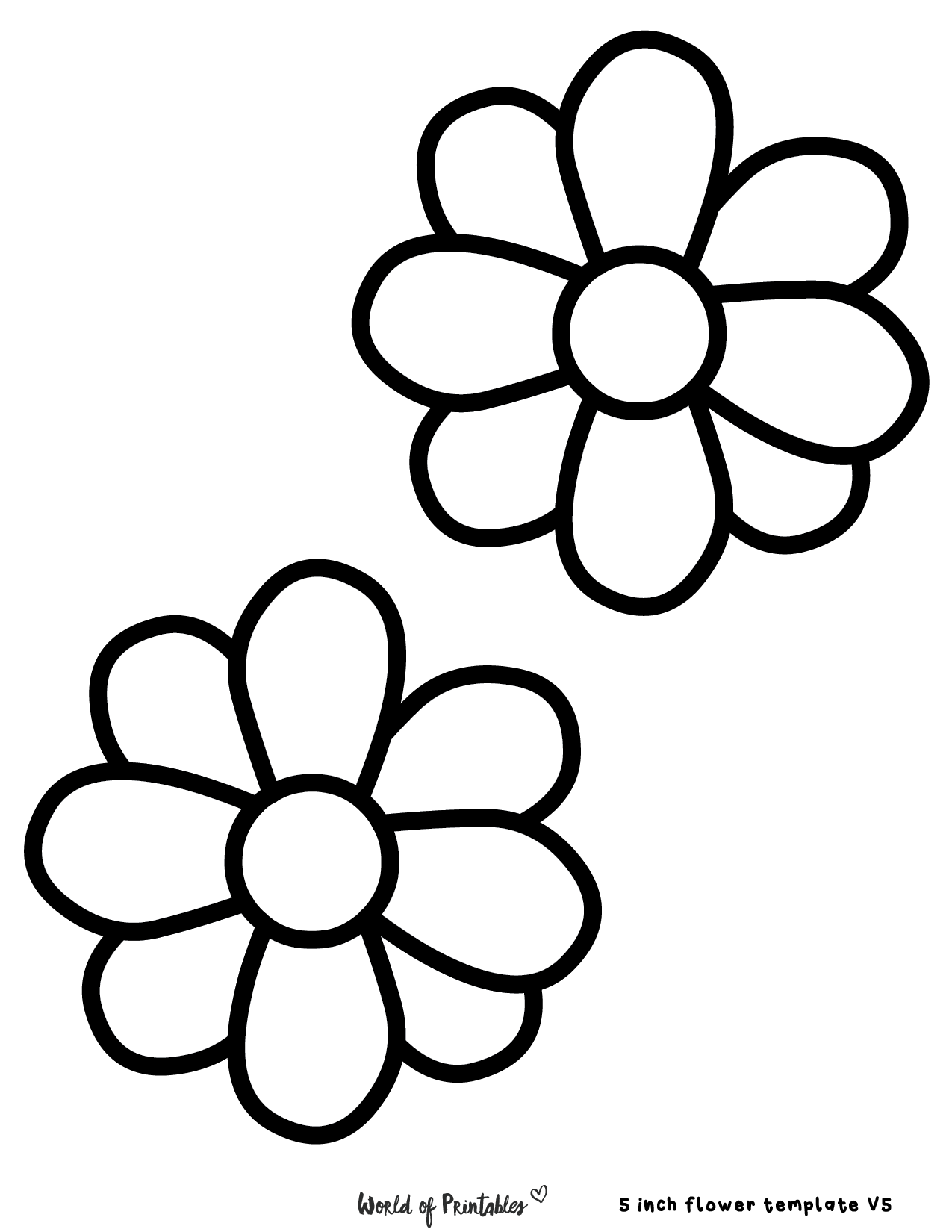 60 Free Flower Templates World Of Printables