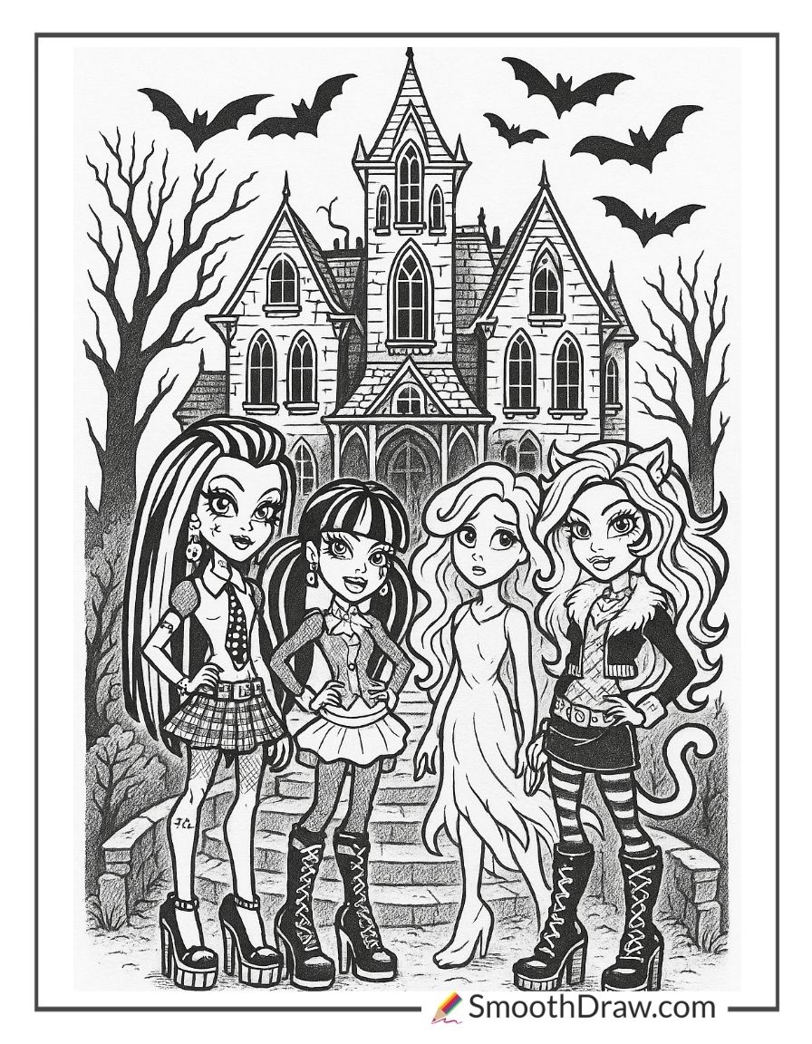 62 Monster High Coloring Pages