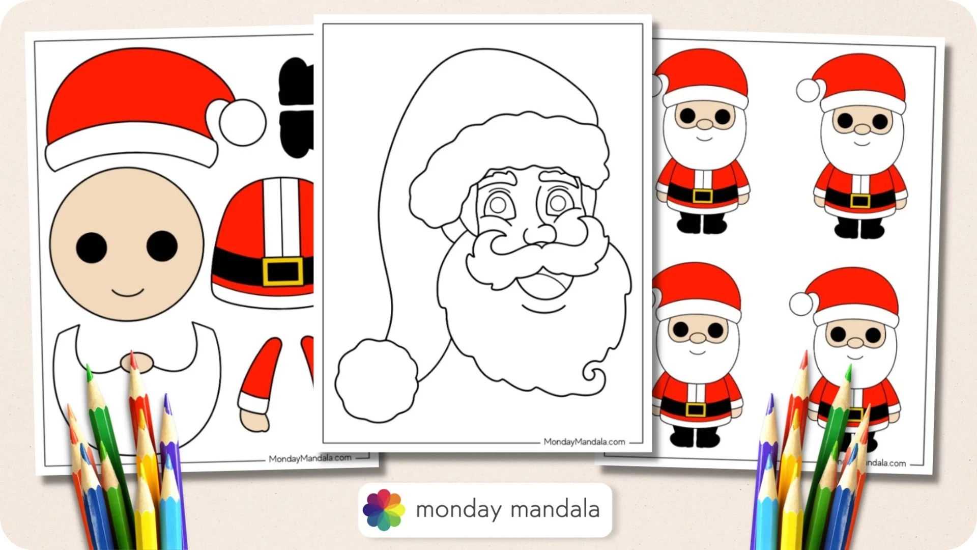 70 Santa Templates Free PDF Printables