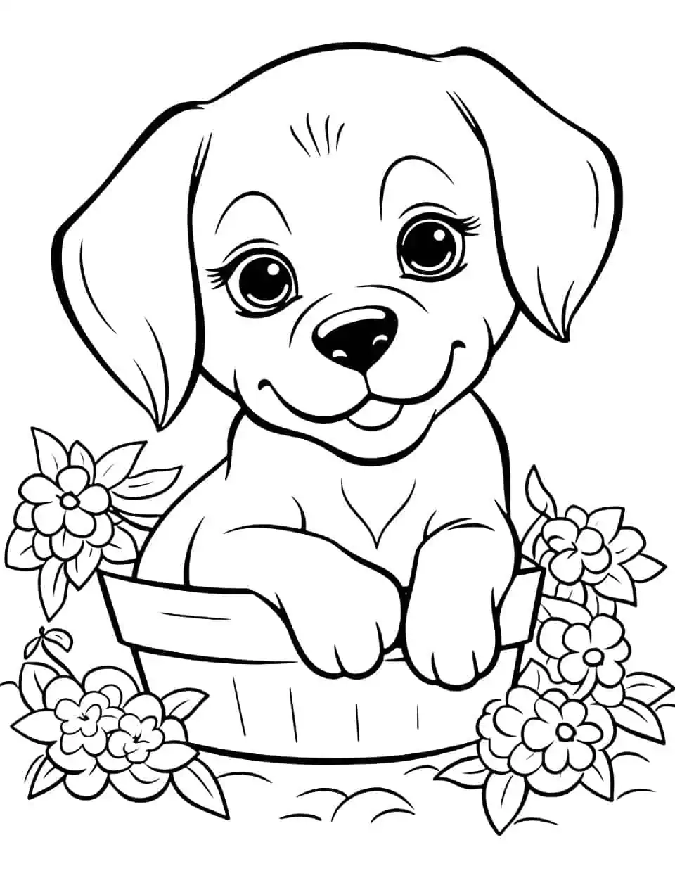 75 Dog Coloring Pages Free Printable Sheets Worksheets Library