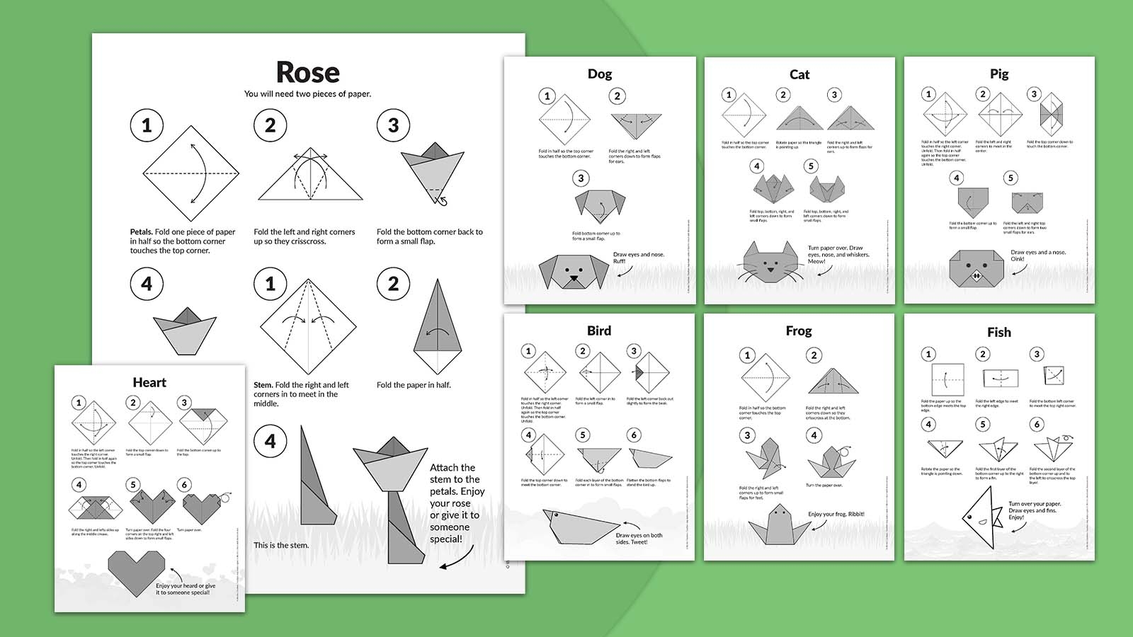 8 Easy Origami Projects For Kids Free Printable Instructions Worksheets Library