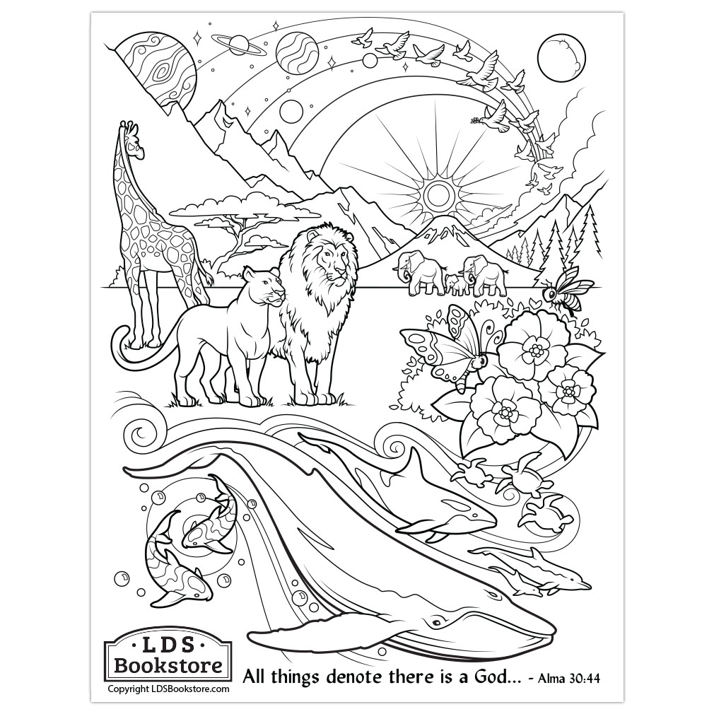 All Things Denote There Is A God Coloring Page Printable