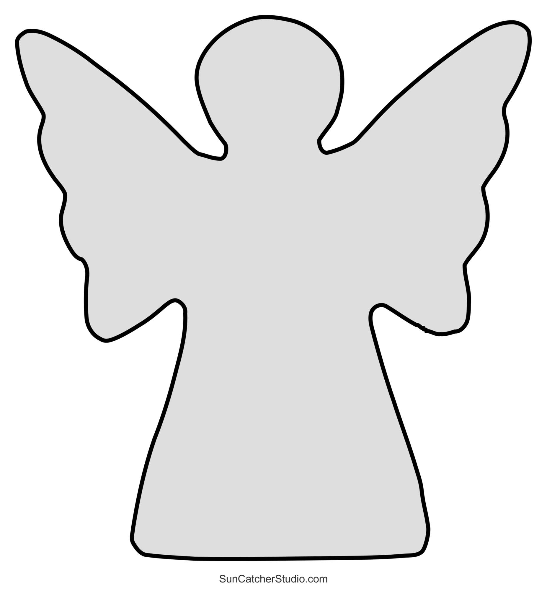 Angel Templates And Stencils Free Printable Patterns Free Printables Lettering SVG Files Tools Apps