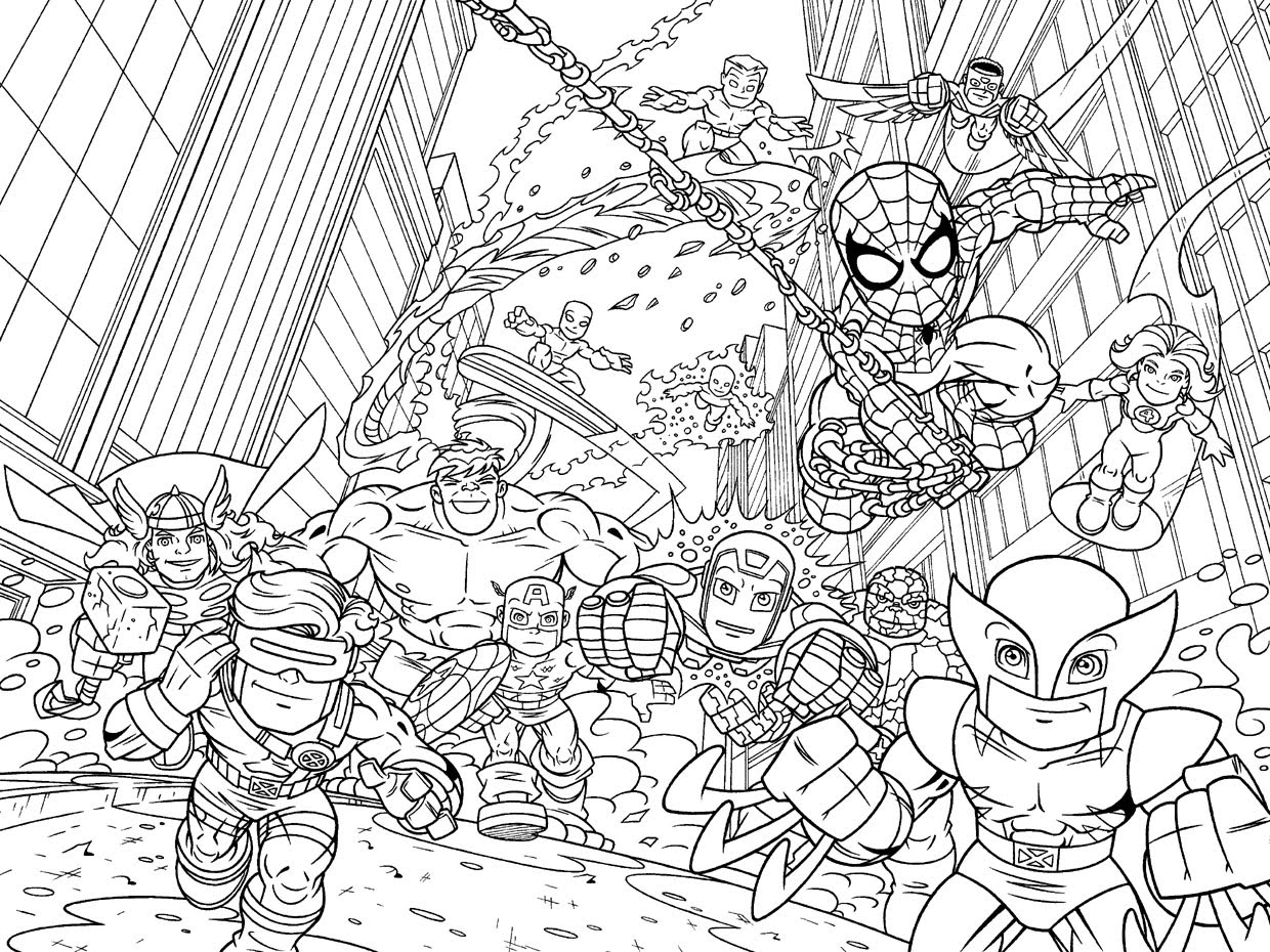 Avengers 74182 Superheroes And Supervillains Free Printable Coloring Pages