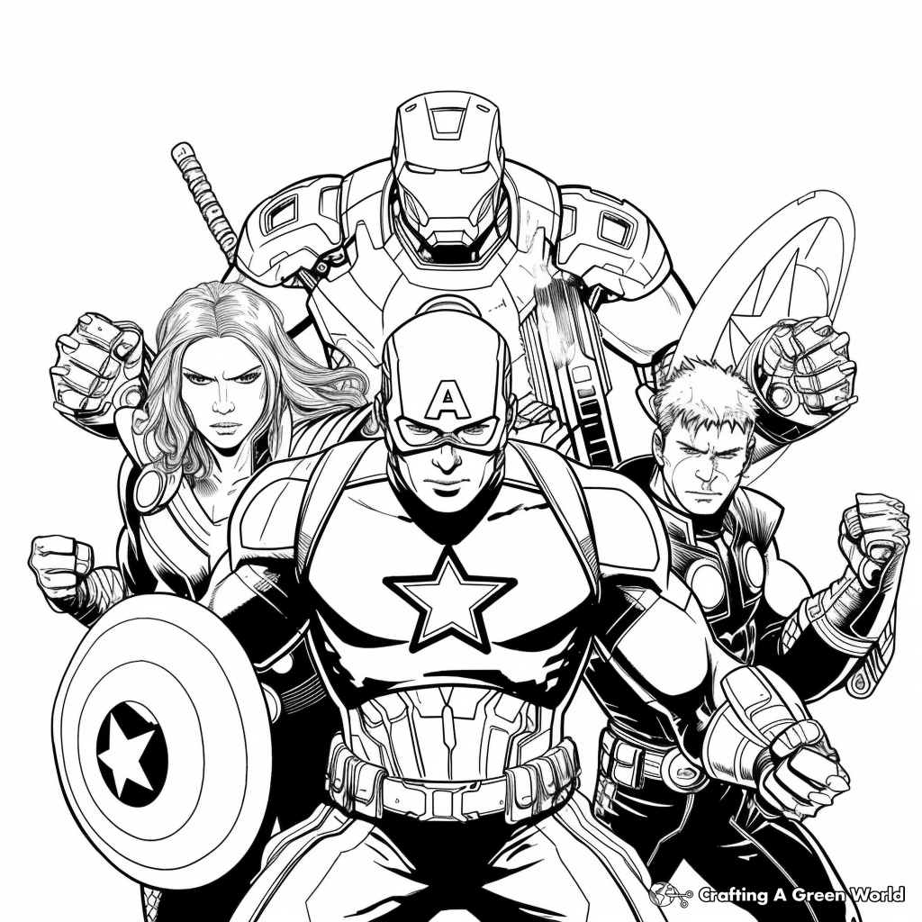 Avengers Coloring Pages Free Printable 