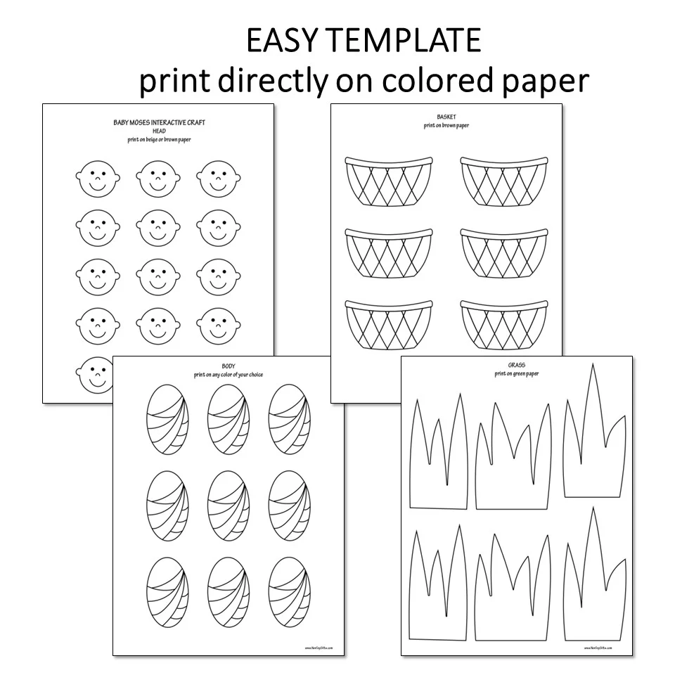 Baby Moses Craft Bible Story Paper Plate Interactive Craft Non Toy Gifts