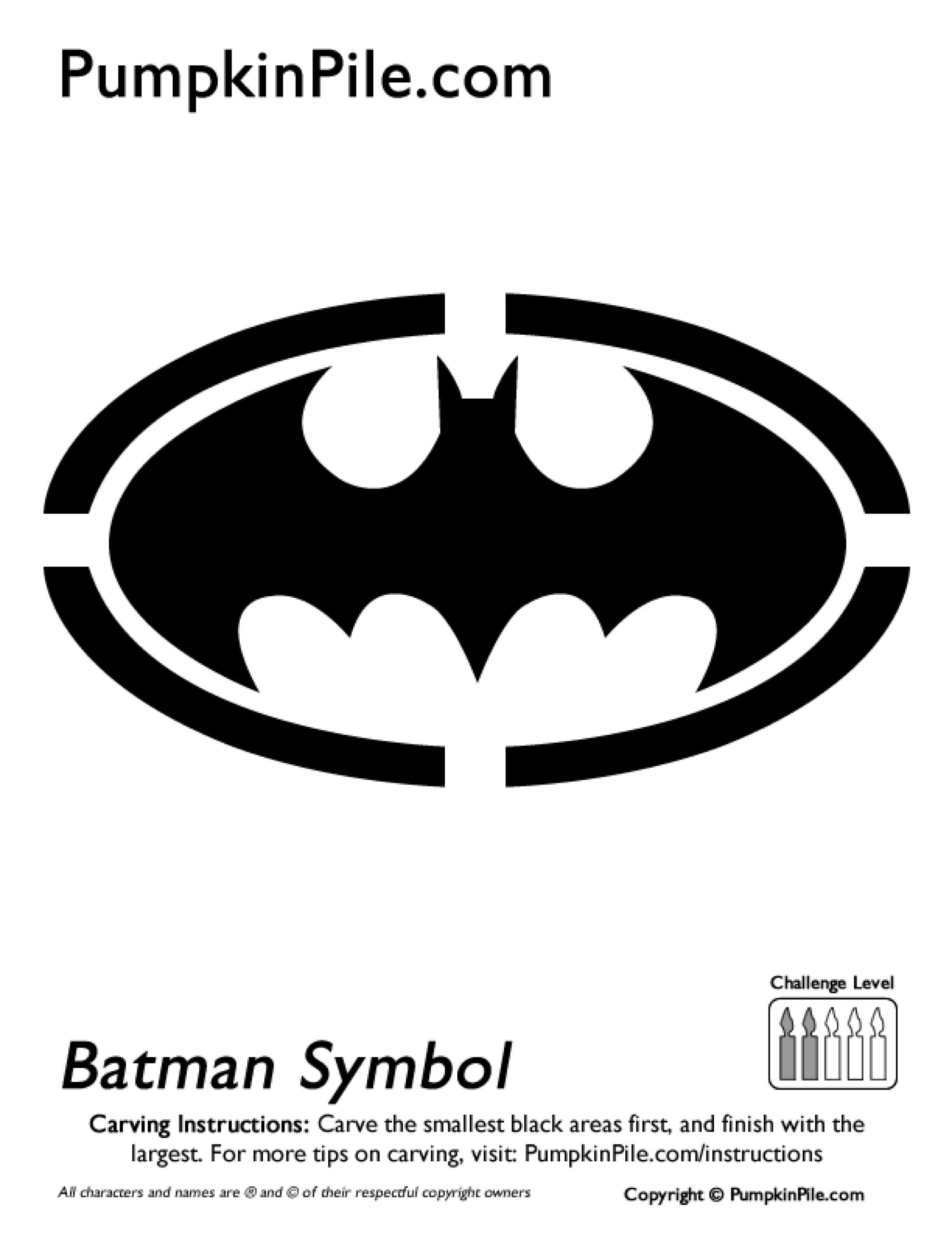 Batman Free Pumpkin Stencil Pumpkin Pattern Pumpkin Template Jack o lantern Stencil R PumpkinStencils