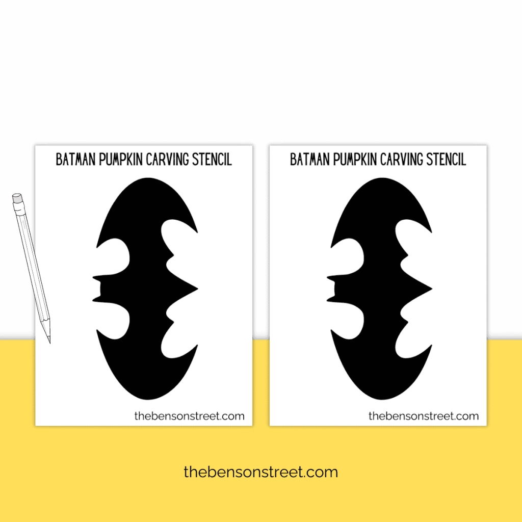 Batman Pumpkin Stencil Printable Free Carving Template The Benson Street