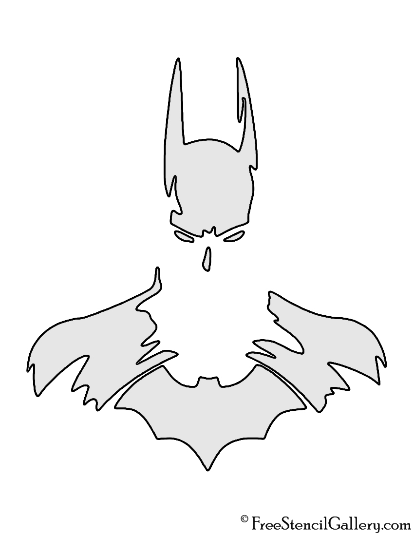 Batman Pumpkin Stencil