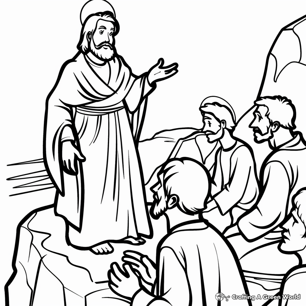 Beatitudes Coloring Pages Free Printable 