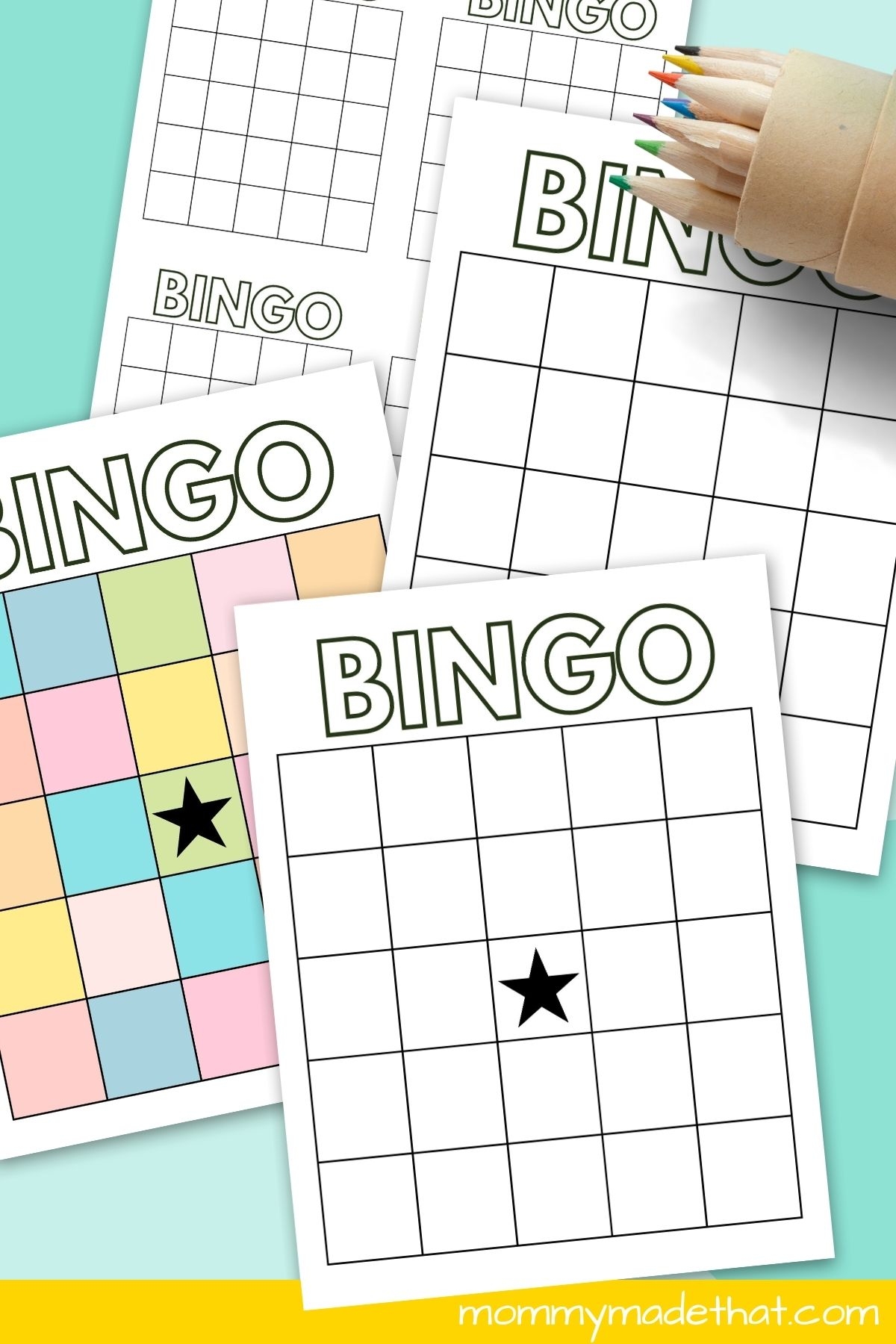 Bingo Card Templates Free Printables 