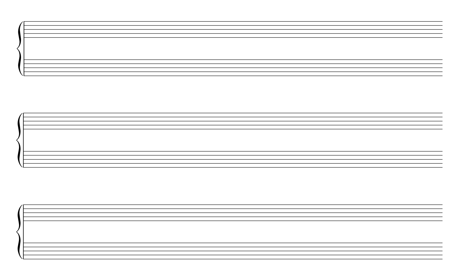 Blank Sheet Music