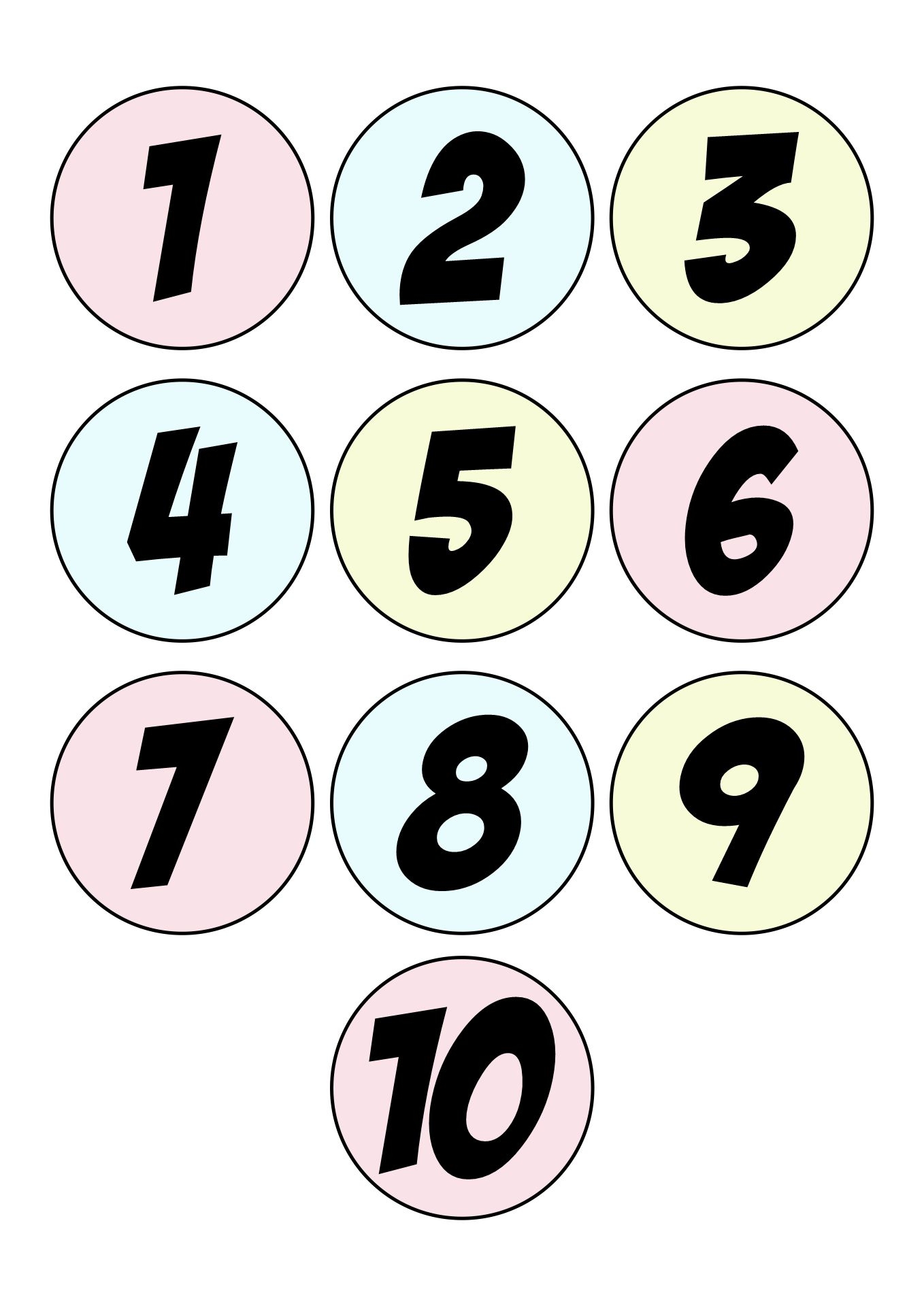 Block Numbers 1 10 10 Free PDF Printables Printablee