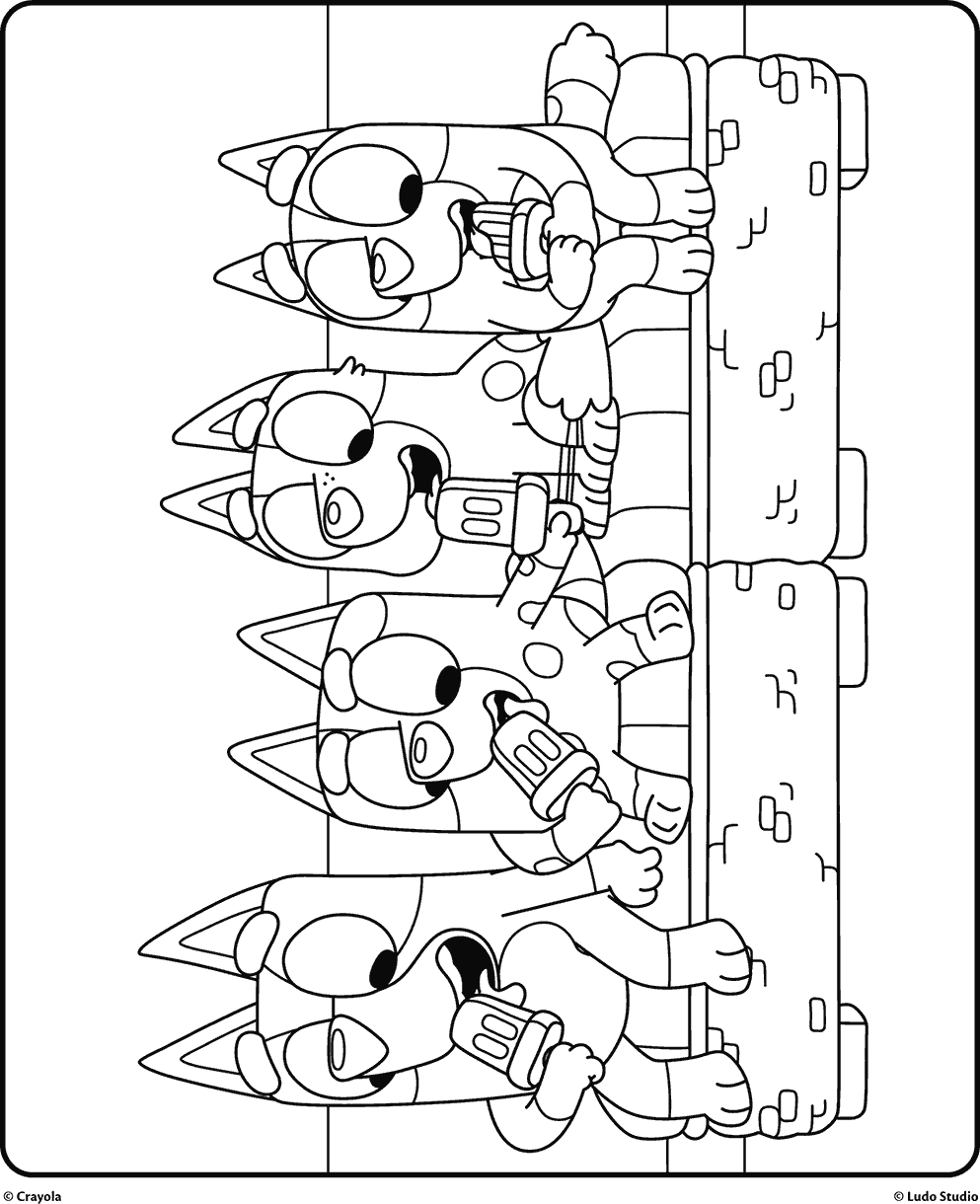 Bluey Coloring Page Coloring For Kids Crayola