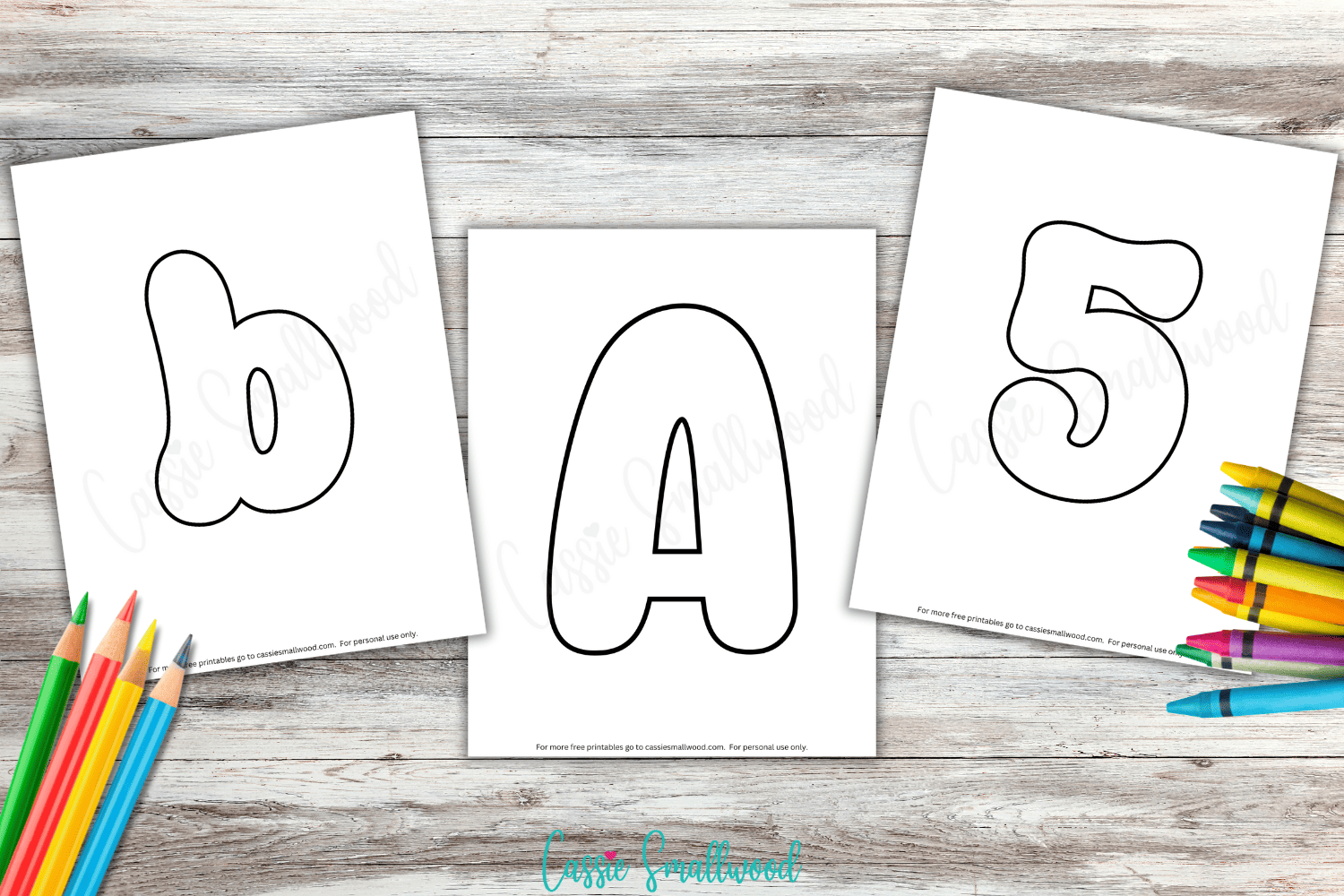 Bubble Letters Coloring Pages FREE Printable Cassie Smallwood Bubble Letters Coloring Pages FREE Printable Cassie Smallwood