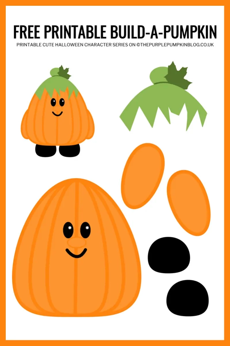 Build a Pumpkin Free Printable Halloween Paper Craft For Kids Build a Pumpkin Free Printable Halloween Paper Craft For Kids