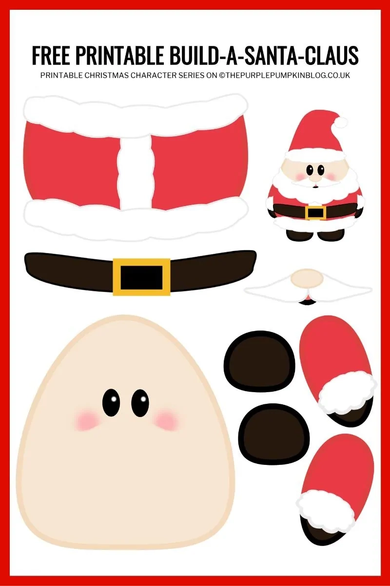 Build A Santa Printable Free Printable Paper Santa Template Build A Santa Printable Free Printable Paper Santa Template