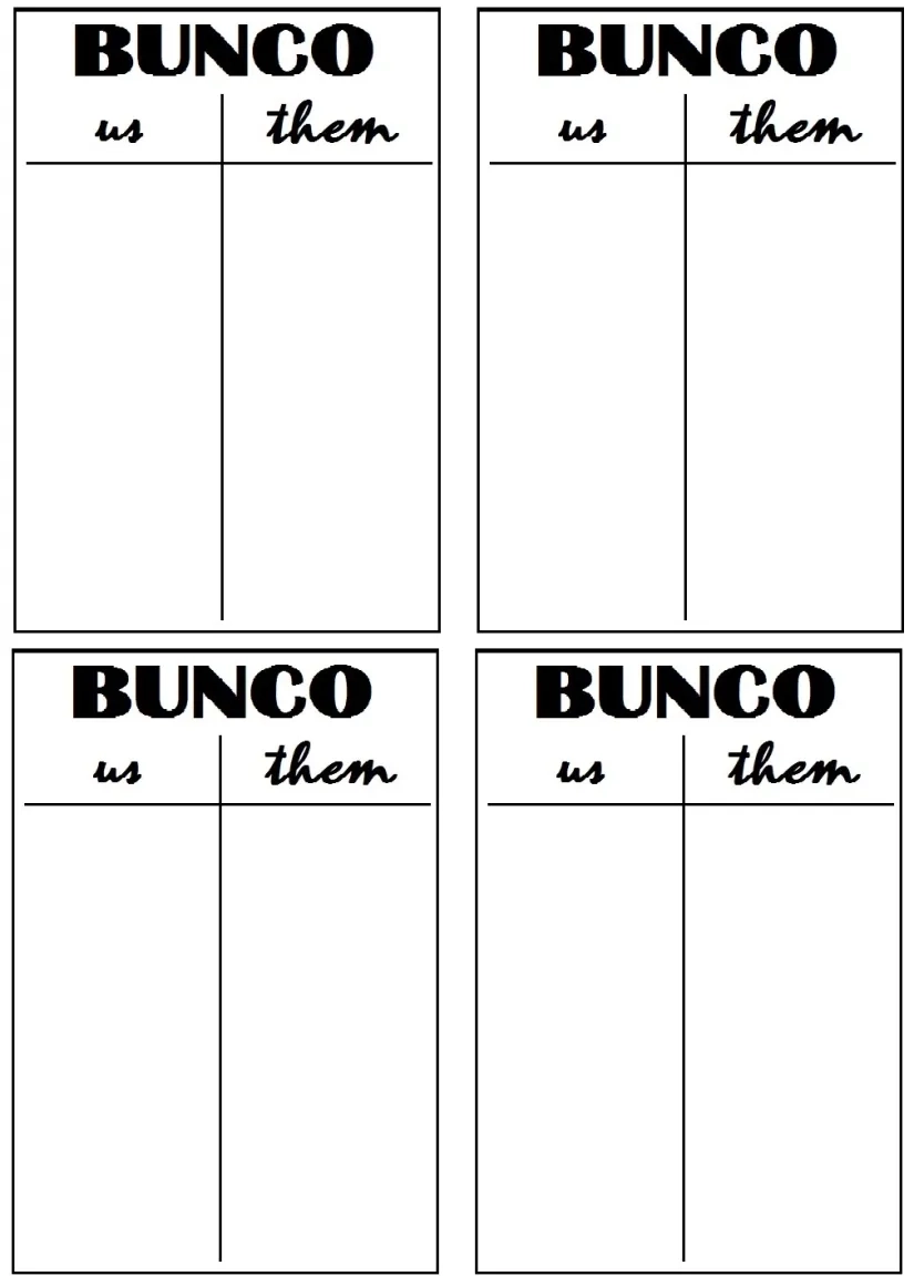 Bunco Printables Mrshlovesjesus