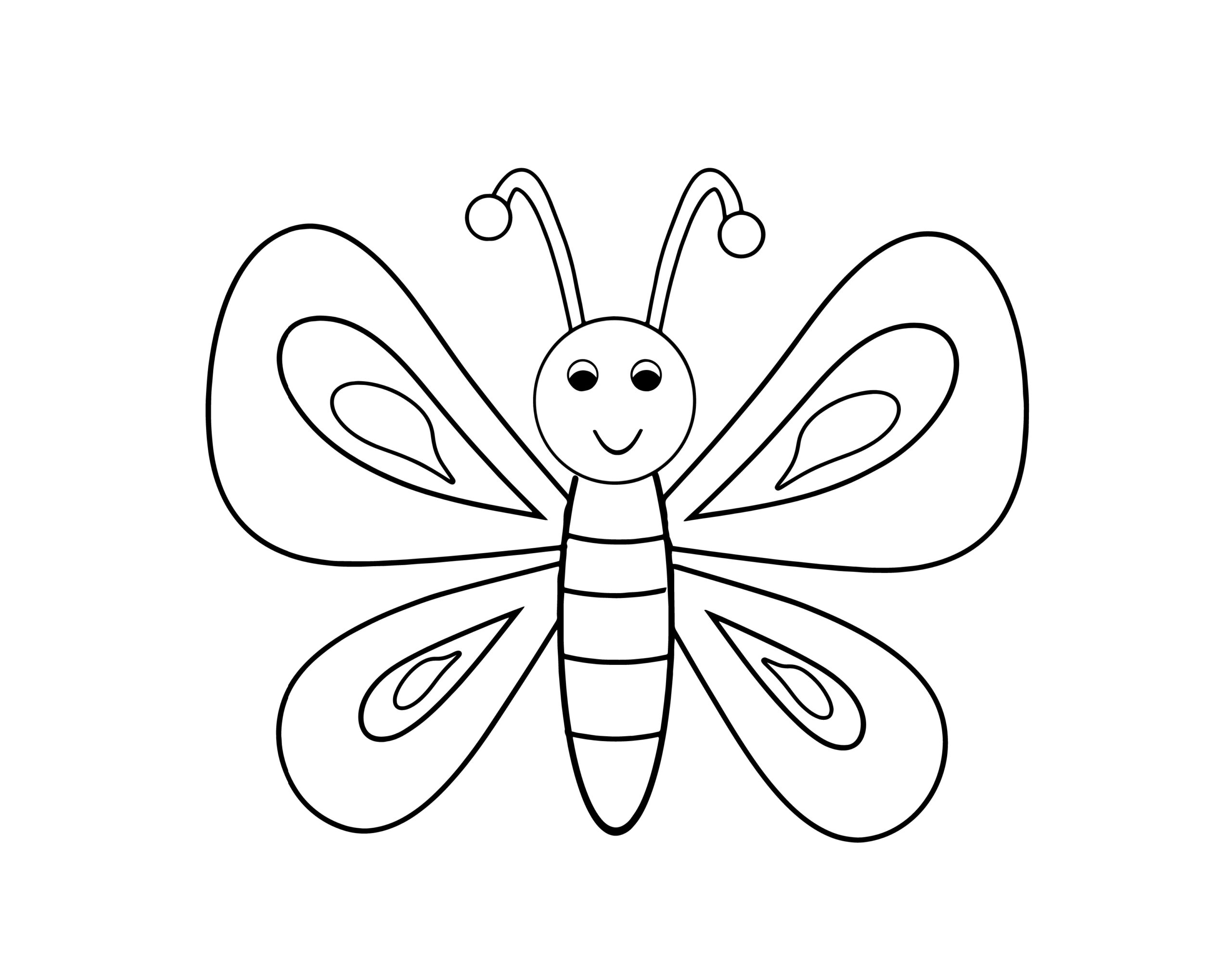 Butterfly Coloring Page For Kids Free Printable No YOU Need To Calm Down