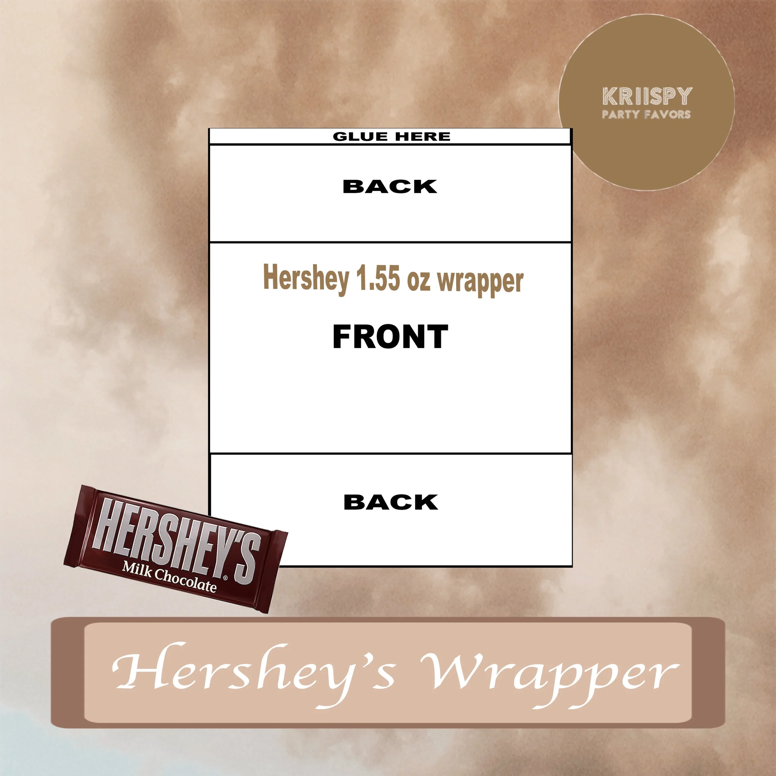 Candy Bar Wrapper Template Kriispy Party Favors