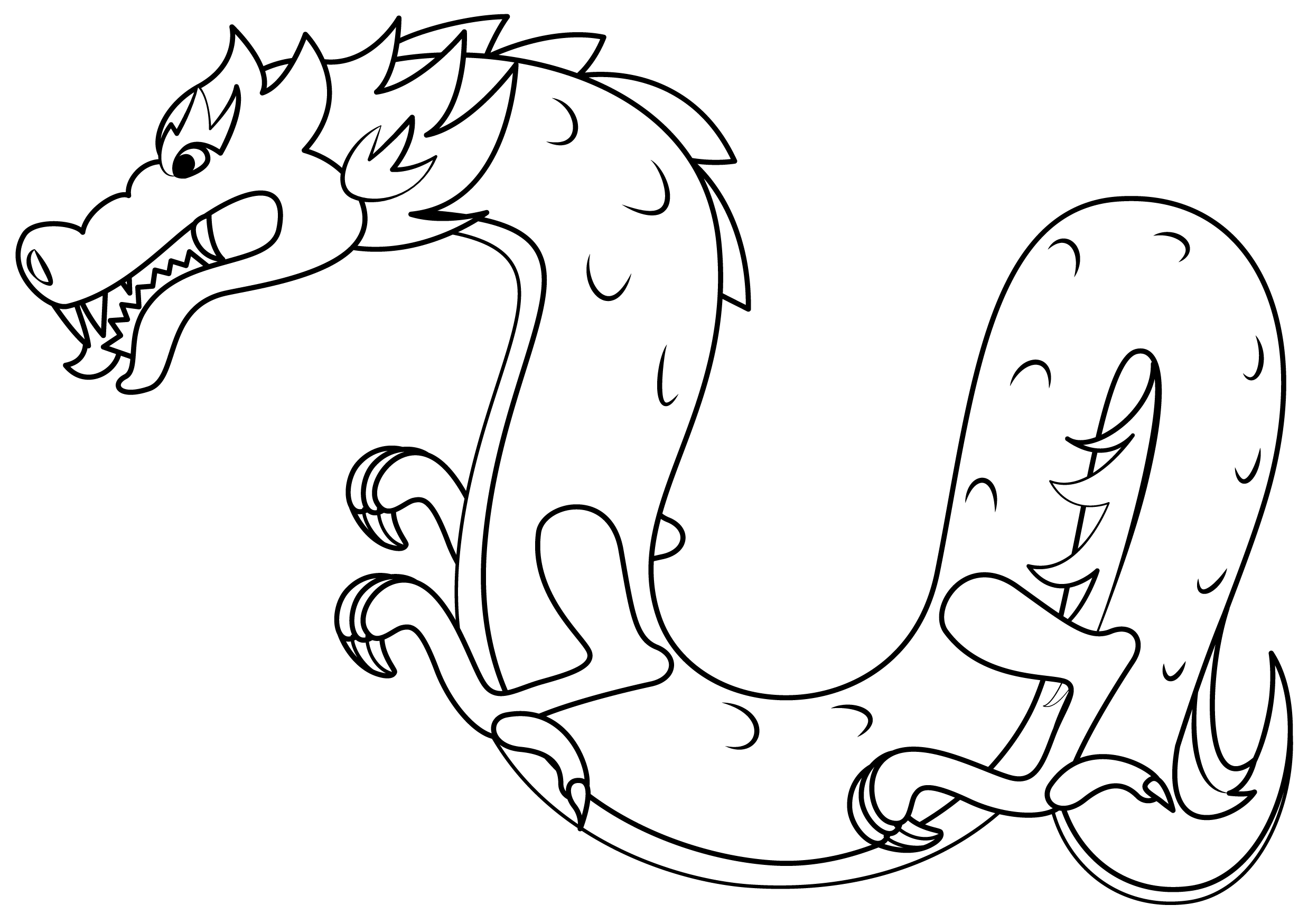 Chinese Dragon Printable Template Free Printable Paper raft Templates