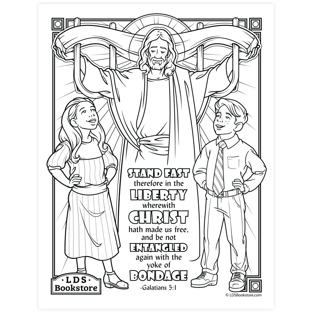 Christ Hath Made Us Free Coloring Page Printable Christ Hath Made Us Free Coloring Page Printable