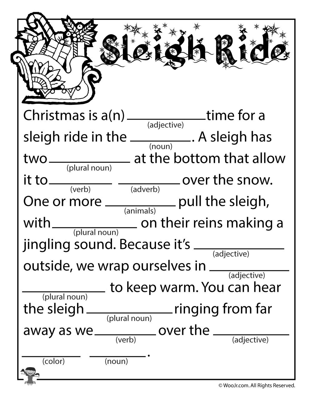 Christmas Ad Libs Fill In Word Game Printables Woo Jr Kids Activities Children s Publishing