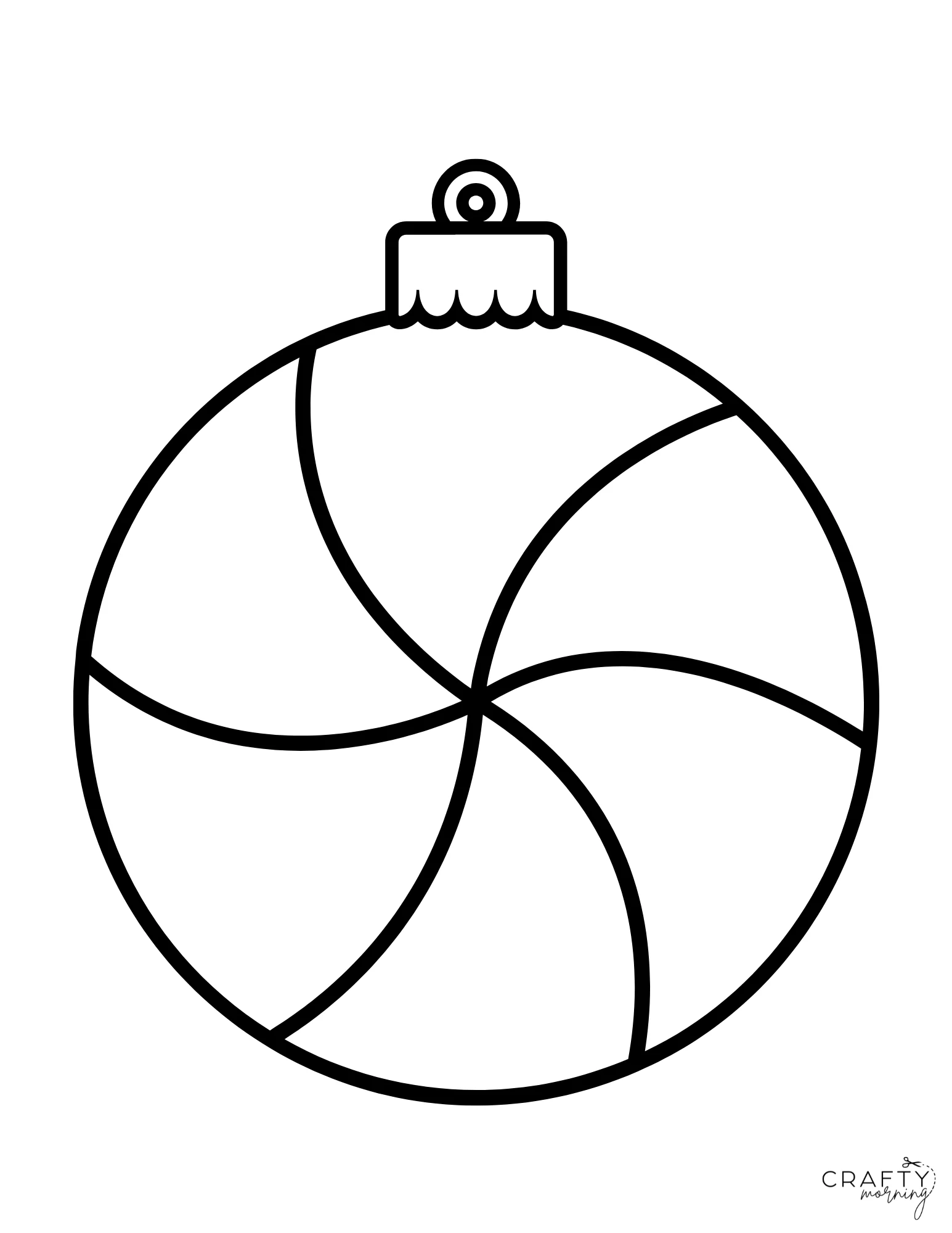 Christmas Ornament Outline Templates To Print Crafty Morning