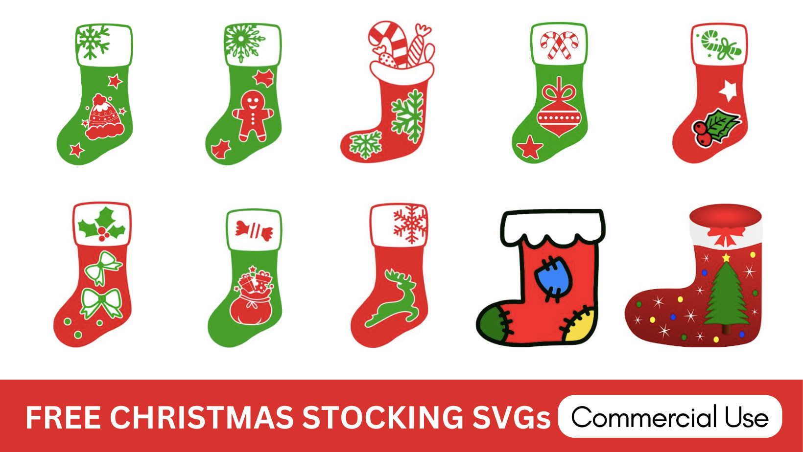 Christmas Stocking Patterns Free Printable Stencils Templates