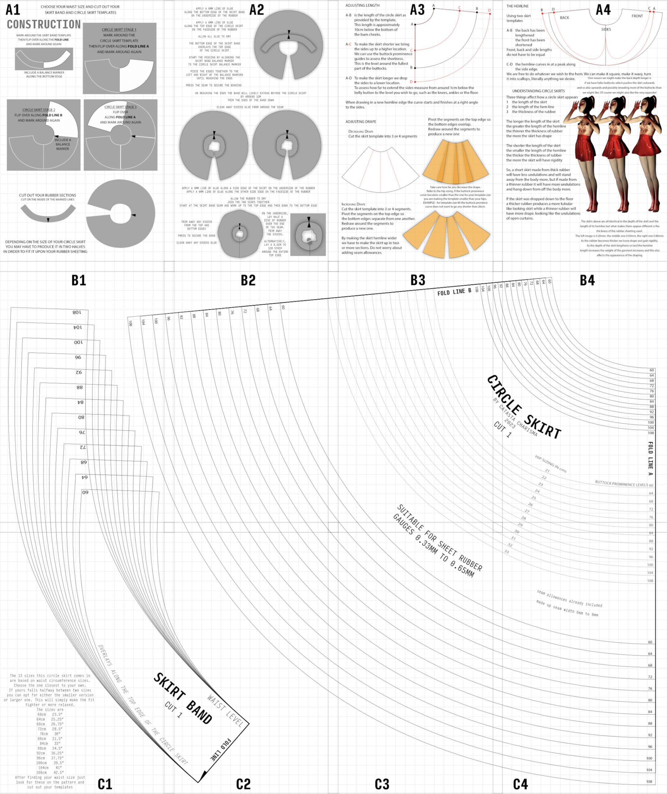 Circle Skirt Pdf Pattern