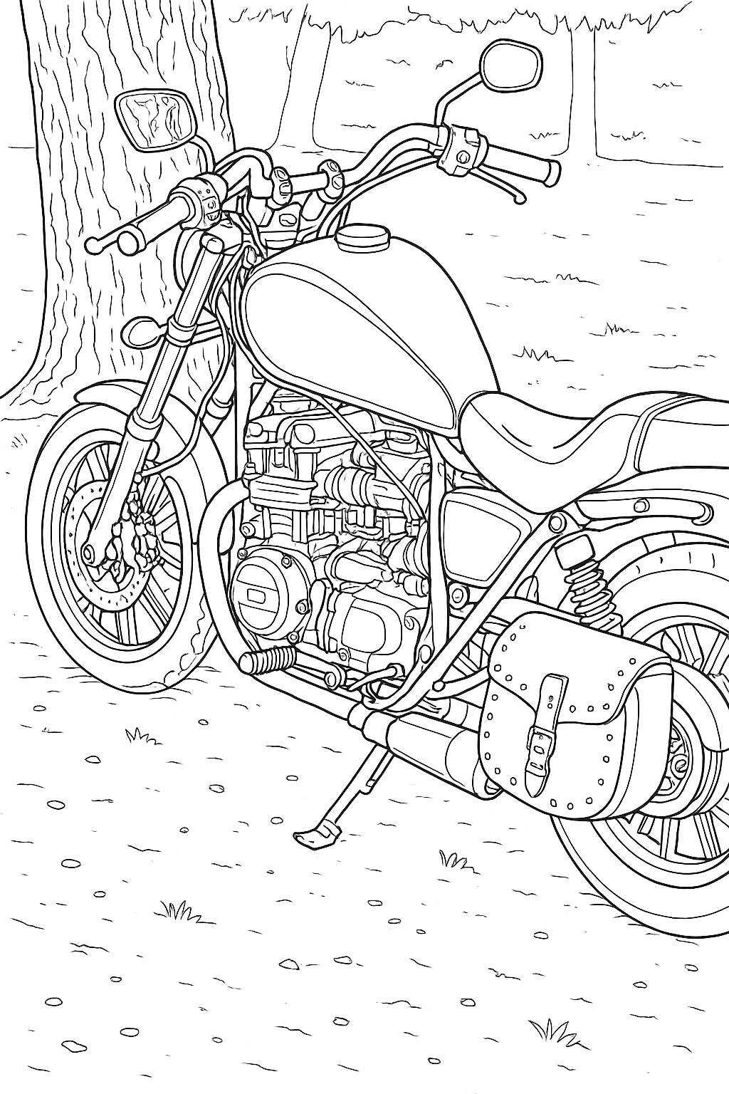 Classic Touring Motorcycle Coloring app