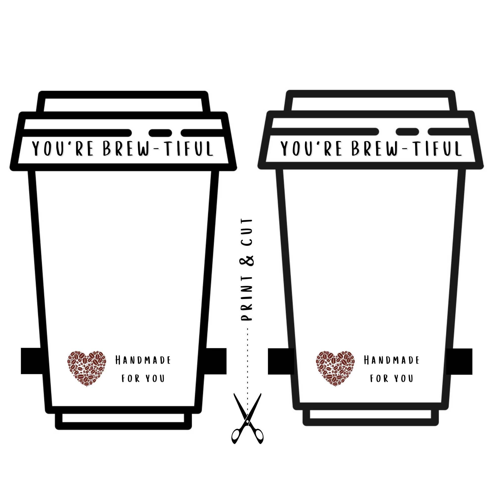 Coffee Cup Cozy Printable Cup Insert Cozy Display Card Cup Sleeve Template Cup Cutout Template Mug Cozy Printable Cup Cozy Template Etsy