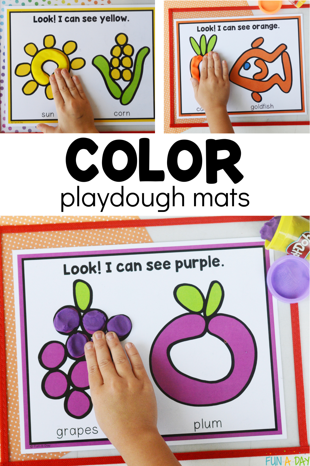 Color Playdough Mats Free Printable Fun A Day 