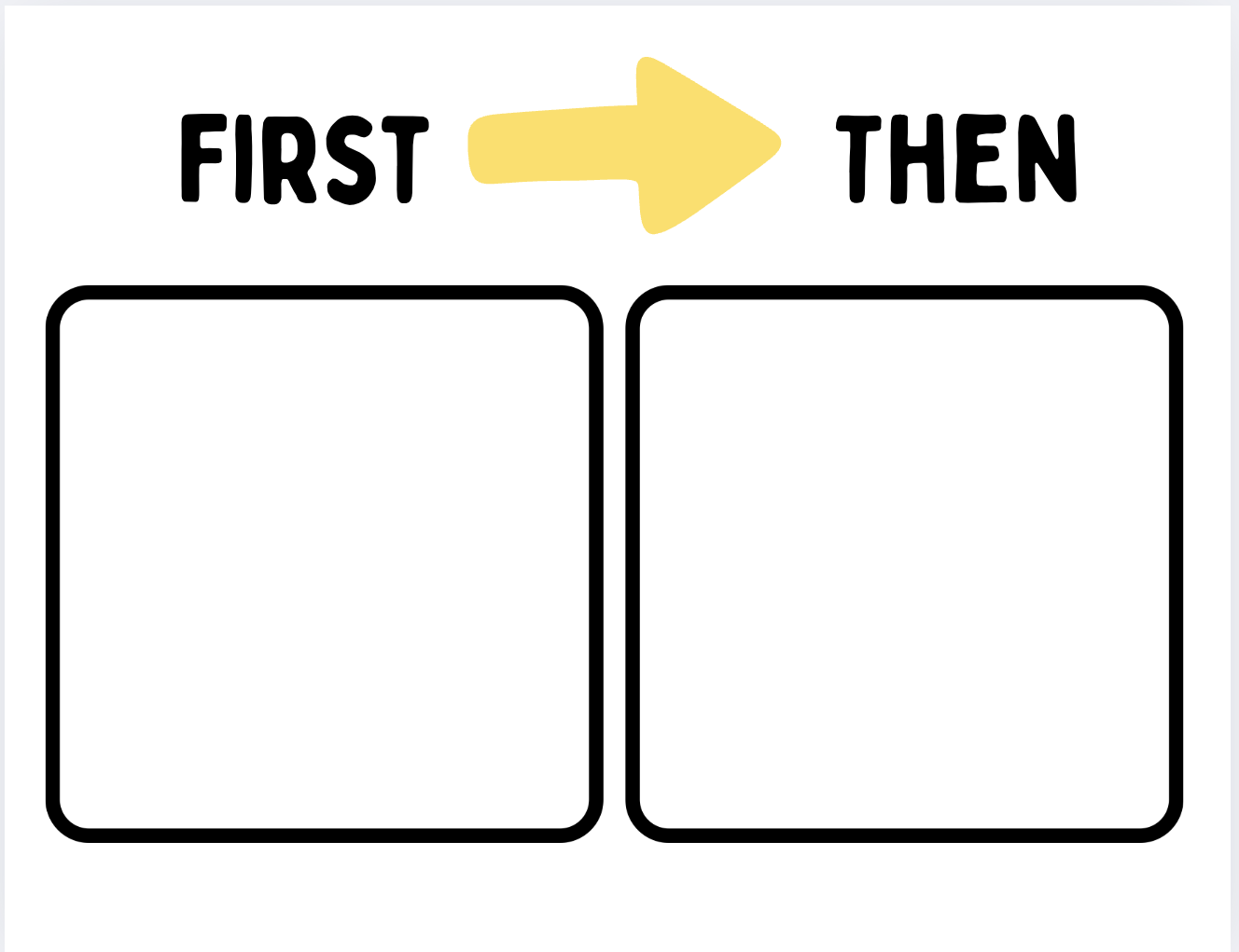 Colorful Rainbow First Then Visual Schedule Templates Digital Download For Autism ADHD ABA And Classroom Support Behavior Analyst Resource Center