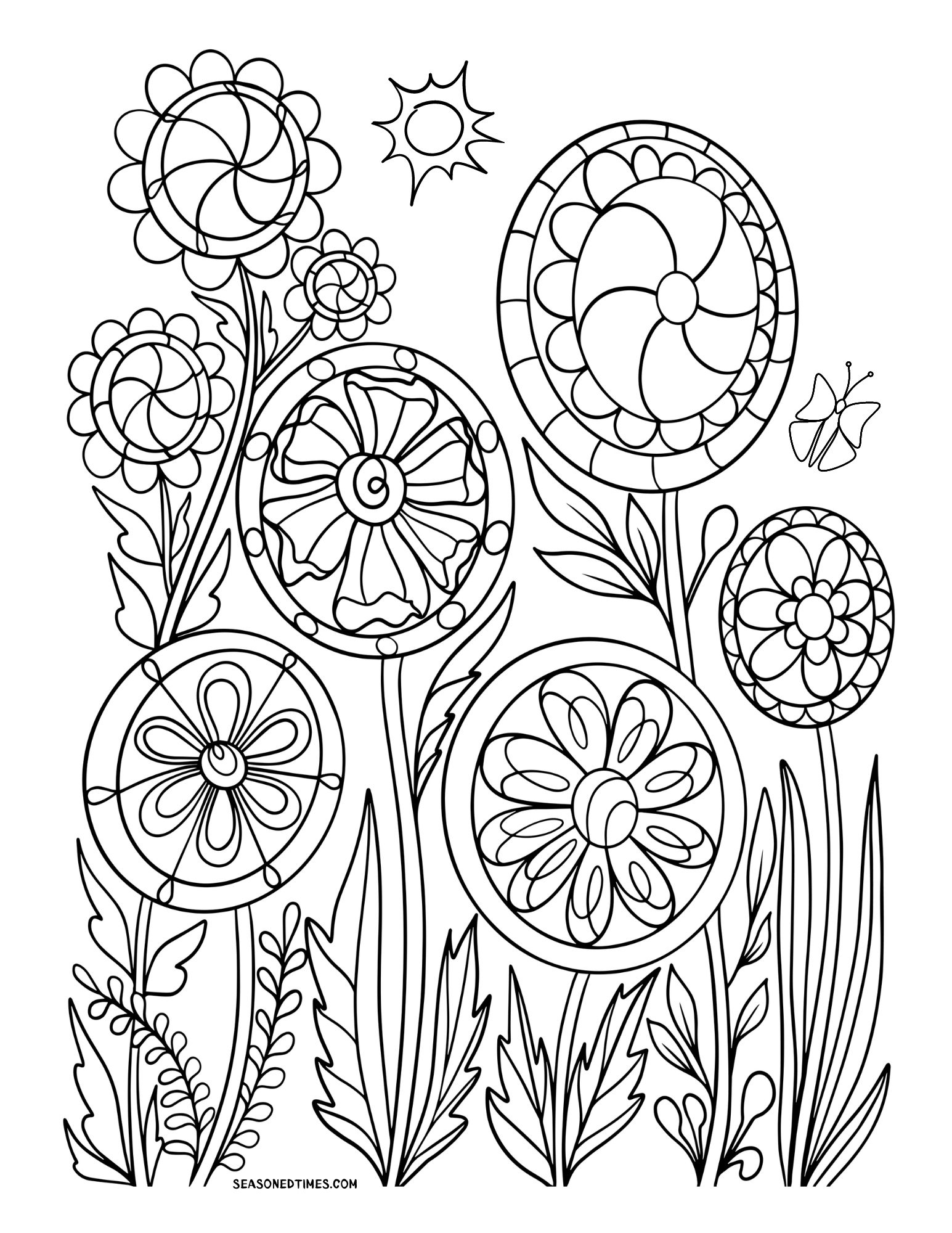 Coloring For Seniors Seasoned Times