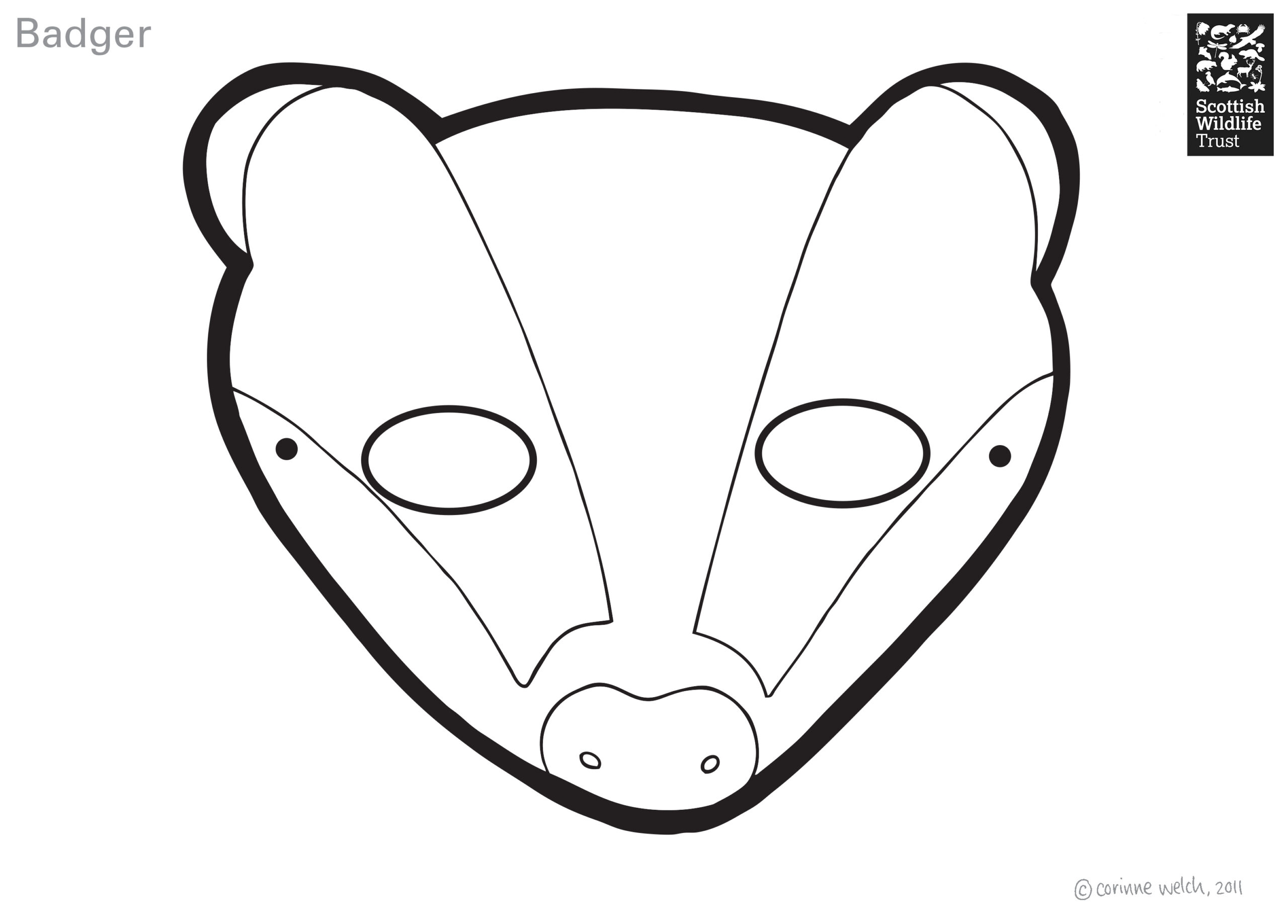 Colour In An Amazing Animal Mask Discovery Den Scottish Wildlife Trust