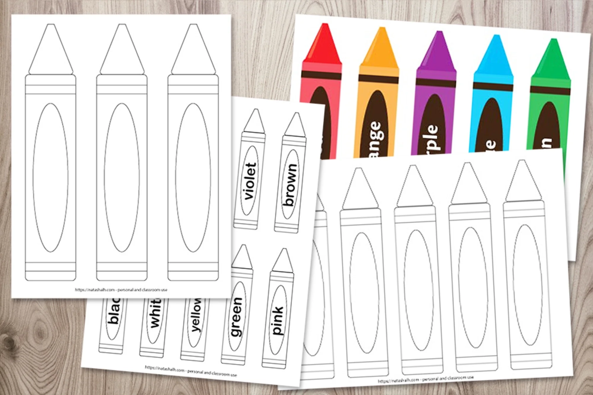 Crayon Template Printables The Artisan Life