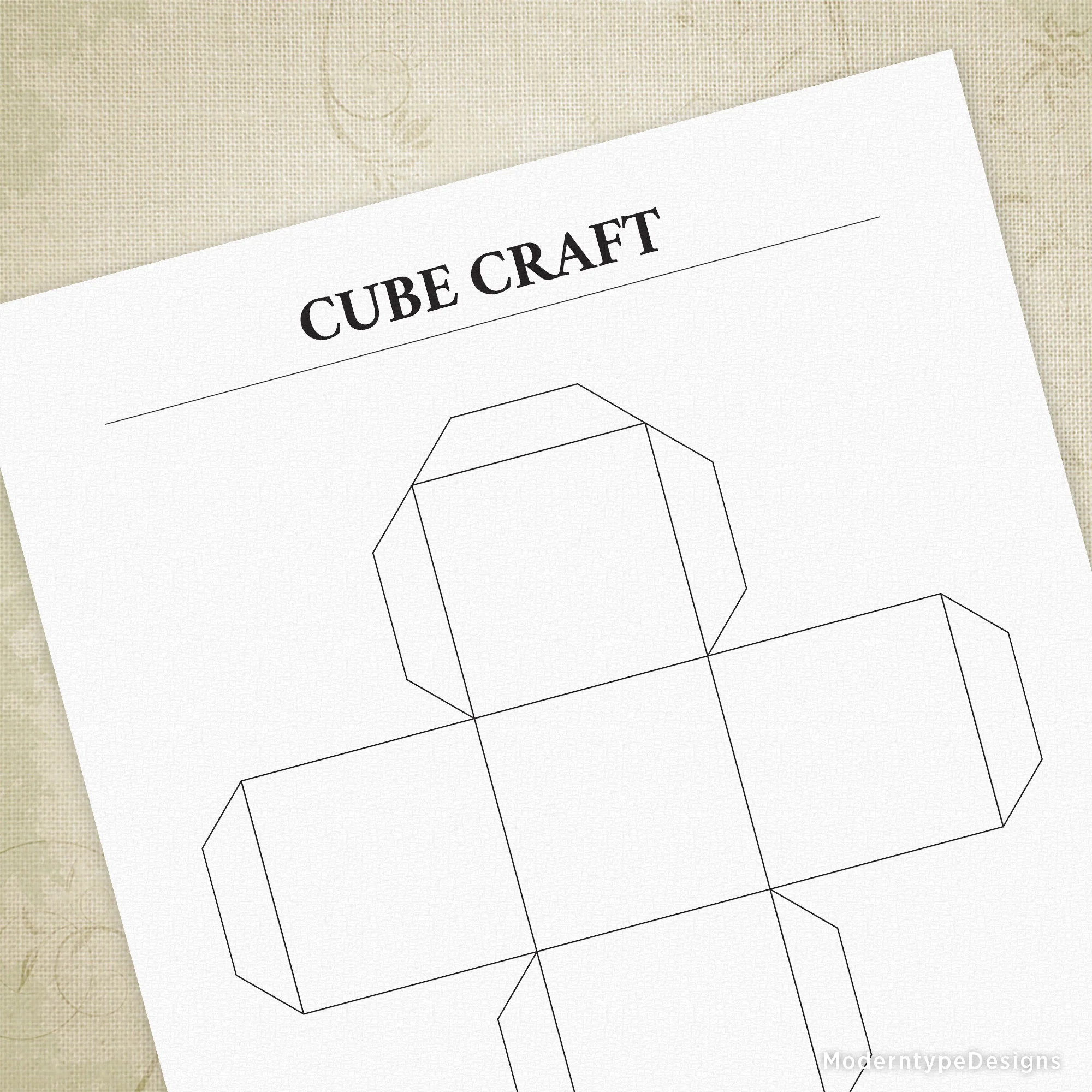 Cube Craft Printable